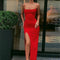 Women Summer Sexy Bodycon Dress Lady Sexy Spaghetti Strap Sleeve Split Solid Color Sheath Dress Vestidos